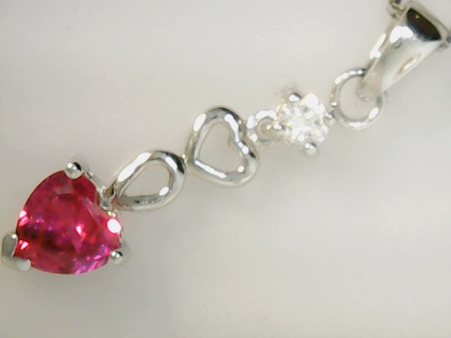 Sterling silver pink sapphire
