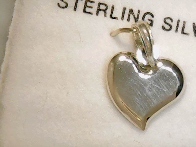 silver abstract heart