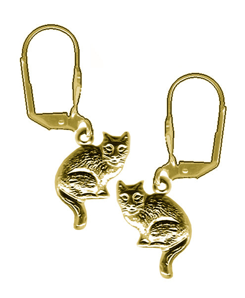 allergy free hanging cat earin