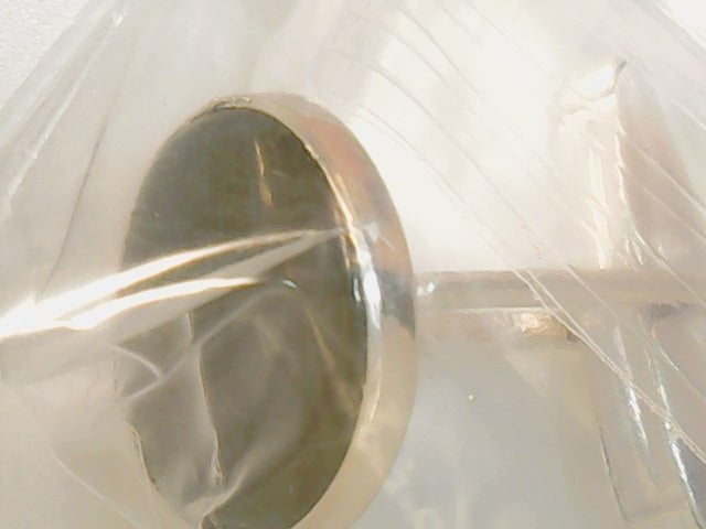 Sterling round onyx 15mm cuffl