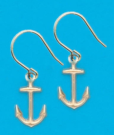 allergy free anchor earrings