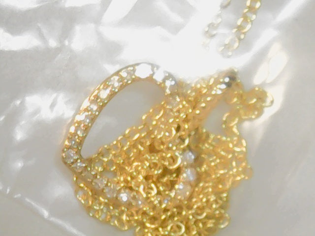 14ktyellow diamond heart penda