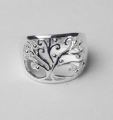 SS oak top ring size 8