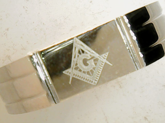 Stainless steel Masonic ring s