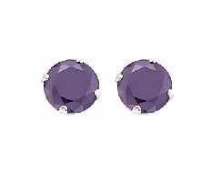 ss birthstone earrings FEB