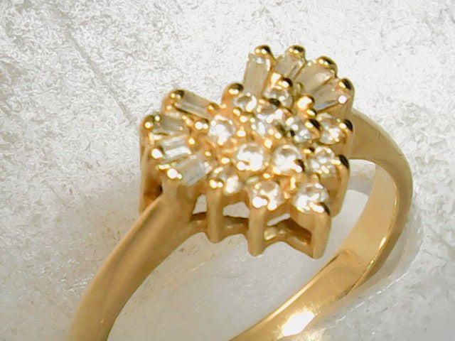 diamond heart ring 14ktyellow