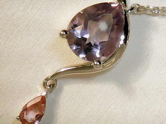 aurora pink tourmaline and ame