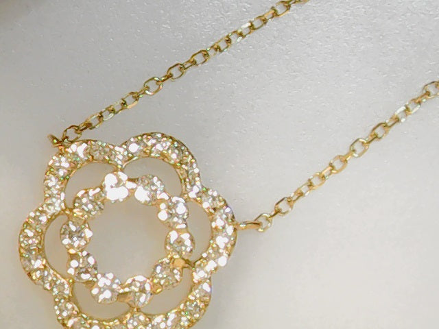 10ktyellow diamond necklace