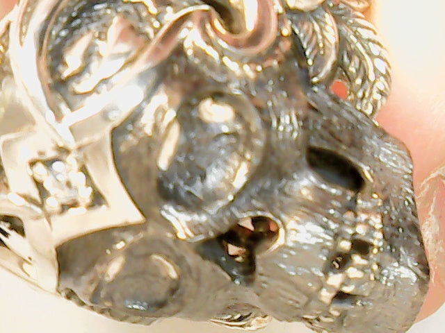 Sterling silver mortality ring