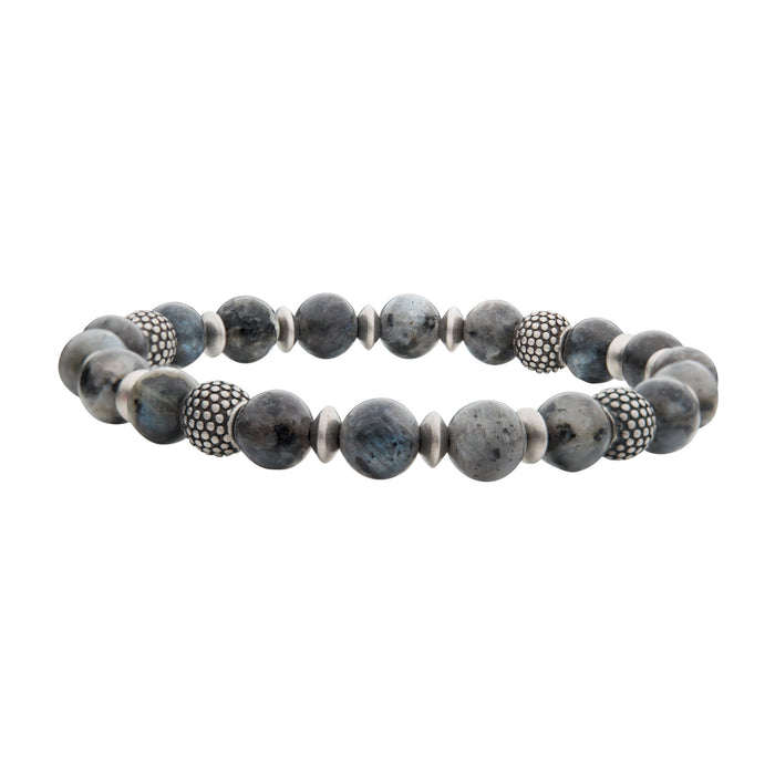 stainless bracelet with labrad