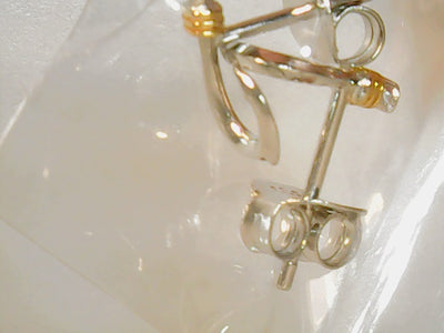 Sterling hook stud earrings