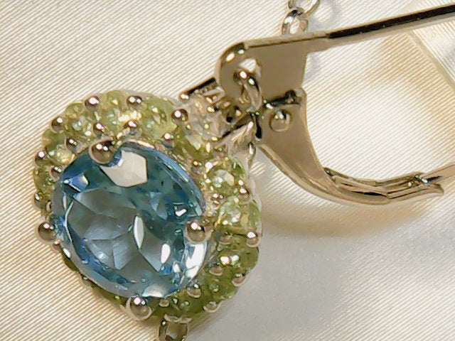 aurora blue topaz and peridot