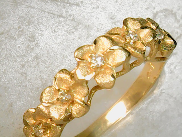 ladies 14ktyellow diamond flow