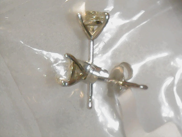 14ktwhite diamond martini earr