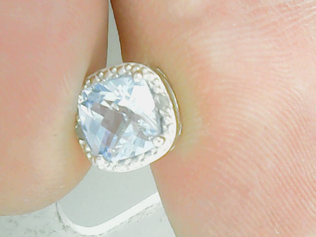 march birthstone earring in st