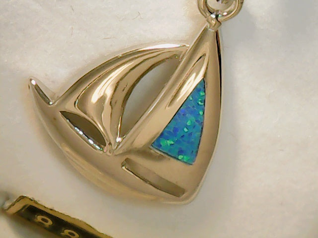 Sterling silver sailboat with