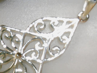 ss art deco clara pendant with