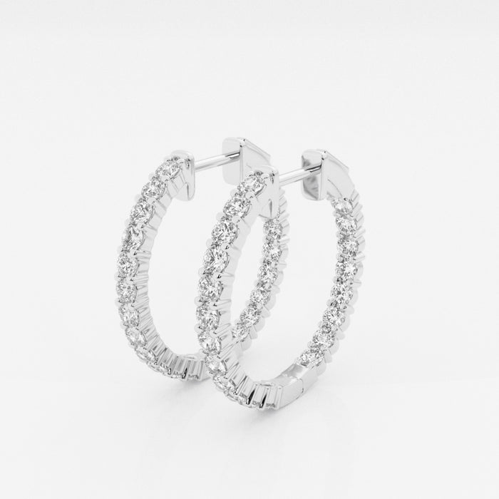 14 kt 2 cttw hoops