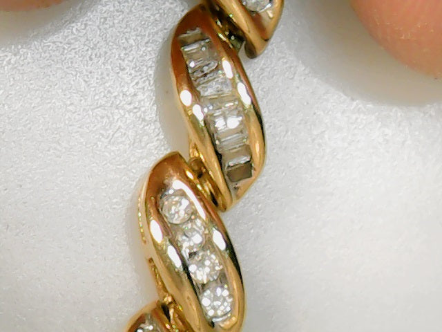 diamond tennis bracelet 14ktye