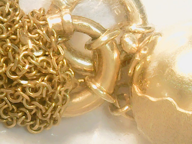 Ladies 14kty chain with globe
