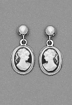 allergy free cameo earrings