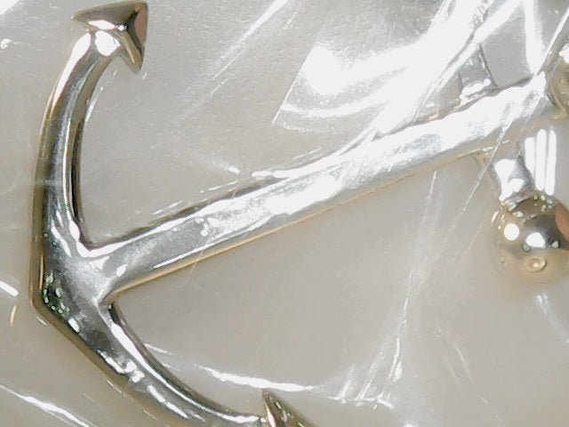 Sterling mens anchor pendant