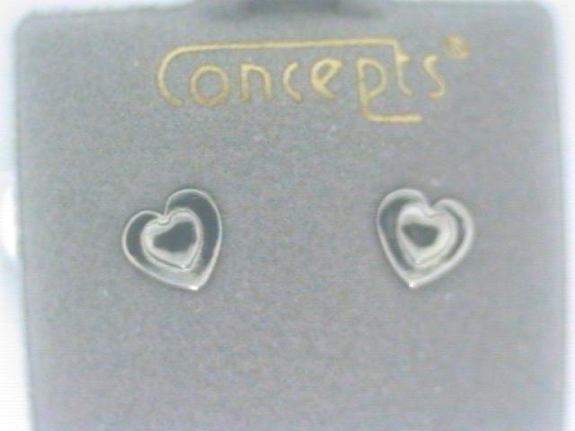 concept erg, raised heart stud