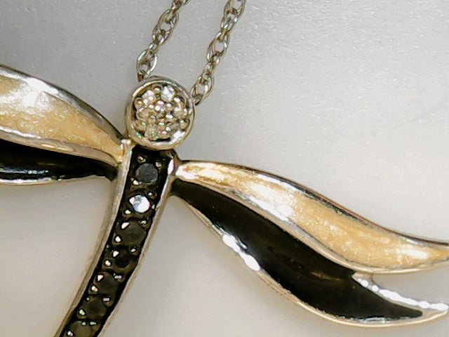 sterling silver diamond dragon