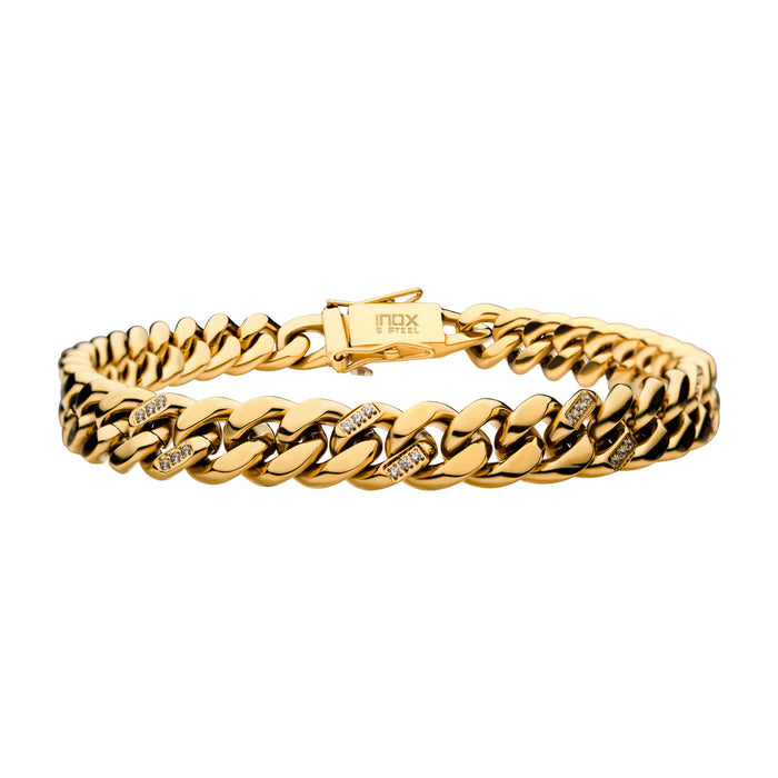 Gold Plated miami cuban with d