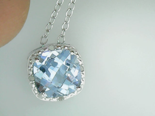 march birthstone necklace in s