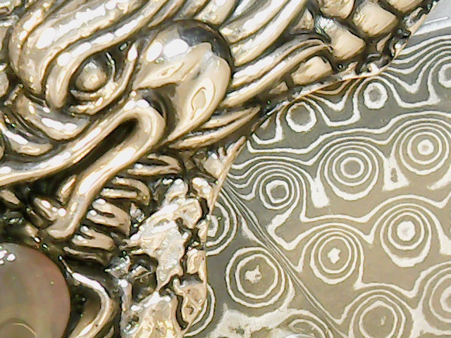 Sterling silver rising dragno