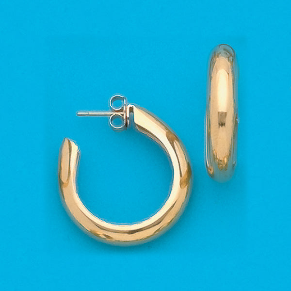 allergy free hoop earrings yel