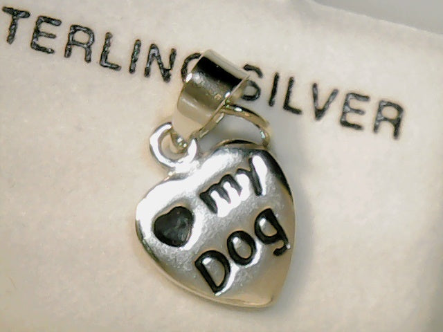 i love my dog charm